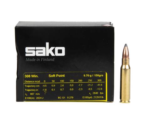 Buy Sako 308 Gamehead 150gr Soft Point *50 Rounds in NZ. 