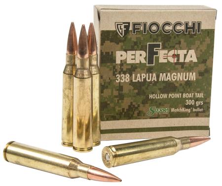 Buy Fiocchi 338 Lapua 300gr Perfecta Hollow Point Boat-Tail Sierra MatchKing *10 Rounds in NZ. 