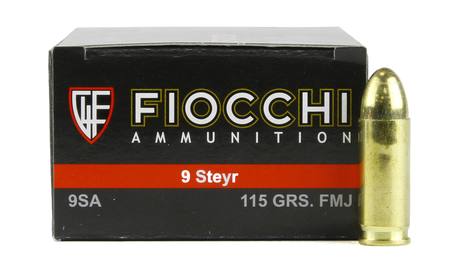 Buy Fiocchi 9mm Steyr 115gr Full Metal Jacket *50 Rounds in NZ. 