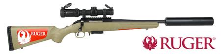 Buy 7.62x39 Ruger American Ranch, Ranger 1-8x24i & Ghost Silencer Package in NZ. 