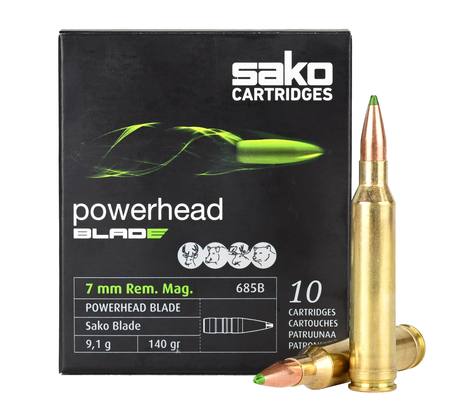 Buy Sako 7mm Rem Mag Powerhead Blade 140gr Polymer Tip *20 Rounds in NZ.