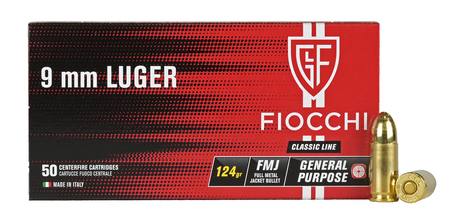 Buy Fiocchi 9mm 124gr Full Metal Jacket in NZ. 