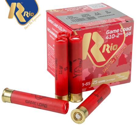 Buy Rio 410ga #5 11gr 65mm Game Load *25 Rounds in NZ. 