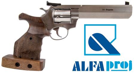 Buy .357 Magnum ALFA 3563 Sport: Stainless/Wood with 6" Barrel in NZ. 
