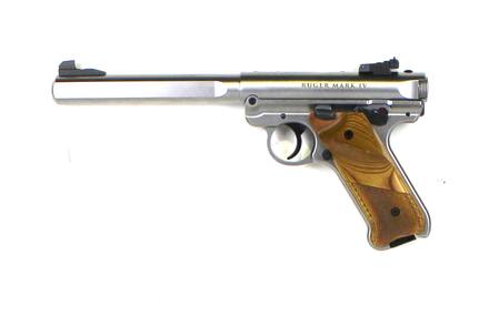 Buy 22 Ruger MK IV Stainless/Wood 6" in NZ. 
