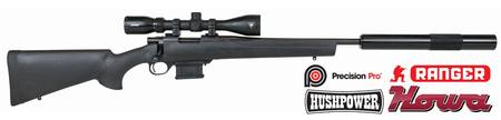 Buy 223 Howa 1500 MiniAction with Ranger 3-9x42 Ballistic & Hushpower Silencer in NZ. 