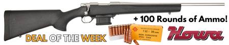 Buy 7.62x39 Howa 1500 MiniAction Stainless 20" + 100 Rounds of Ammo in NZ. 