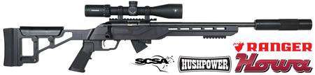 Buy Howa M1100 Rimfire Blued 18" with Ranger 4.5-14x44, TSP Cassis & HP Suppressor in NZ.