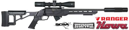 Buy Howa M1100 Rimfire Blued 18" with Ranger 4.5-14x44, TSP Cassis & HP Suppressor in NZ. 