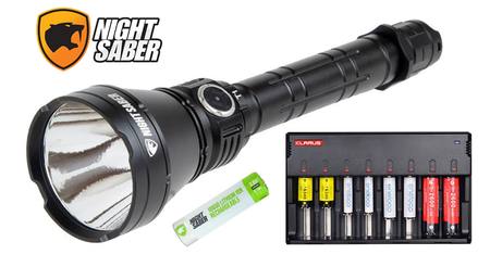 Buy Light All Night Kit: Night Saber Blitzer Torch, 8 Cell Charger & 8x Rechargeable Batteries in NZ. 