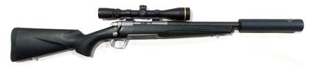 Buy 308 Browning X-Bolt Stainless Synthetic with Carbon Fiber Barrel, Scope & Silencer in NZ. 