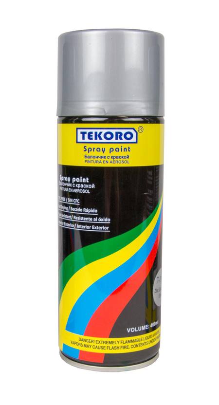 Buy Tekoro High Heat Spray Paint: Galvanized Zinc in NZ.