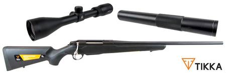 Buy Tikka T3x Lite Blued with Ranger 3-9x42 Scope & Hushpower Silencer in NZ. 