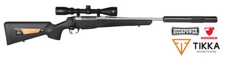 Buy Tikka T3x Elite Fluted with Ranger 3-9x42 Scope and Hushpower Silencer in NZ. 
