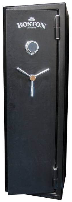 Buy Boston Security 10 Gun Safe 6mm Steel *Fire Proof* A, B, C & P Cat Approved in NZ New Zealand.