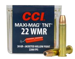 Buy CCI 22Mag Maxi Mag 30gr Jacketed Hollow Point 2200fps *Choose Quantity* in NZ New Zealand.