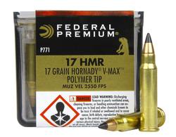 Buy Federal 17HMR V-Max Polymer Tip 2530 fps in NZ New Zealand.