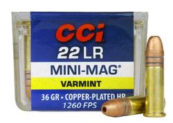 Buy CCI 22LR Mini Mag 36gr Hollow Point 1260fps in NZ New Zealand.