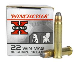 Buy Winchester 22 Magnum Super-X 40gr Jacketed Hollow Point 1910fps | Choose Quantity in NZ New Zealand.