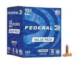 Federal 22LR Value Pack 36gr Copper Plated Hollow Point 1275fps