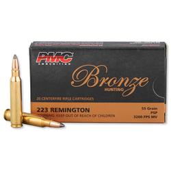 Buy PMC 223 Bronze Hunting 55gr Soft Point *20 Rounds in NZ New Zealand.