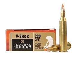 Buy Federal 220 Swift 40gr Nosler Polymer Tip  *20 Rounds in NZ New Zealand.