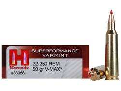 Buy Hornady 22-250 Super Perfromance 50gr Polymer Tipped V-Max *20 Rounds in NZ New Zealand.