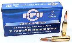 Buy PPU Prvi Partizan 7mm-08 120gr Hollow Point *20 Rounds in NZ New Zealand.