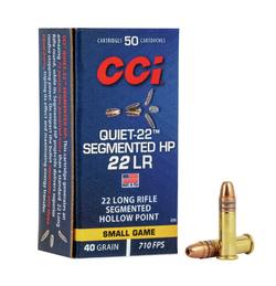Buy CCI 22LR Quiet Segmented 40gr Segmented Hollow Point 710fps *Choose Quantity* in NZ New Zealand.