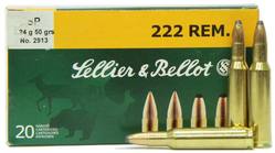 Buy Sellier & Bellot 222 55gr Soft Point *20 Rounds in NZ New Zealand.