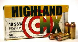 Buy Highland 40 S&W 180gr Jacketed Hollow Point *50 Rounds in NZ New Zealand.