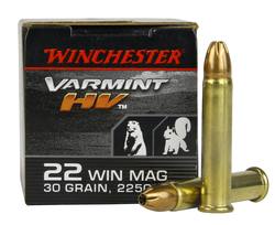 Buy Winchester 22 Magnum Varmint HV 30gr Jacketed Hollow Point 2250fps in NZ New Zealand.