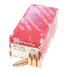 Buy Hornady Projectiles 30CAL 139GR SP 100x in NZ New Zealand.