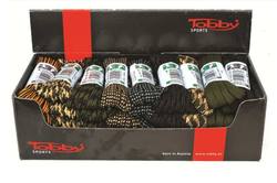 Buy Tobby Boot Laces 200cm Assorted in NZ New Zealand.