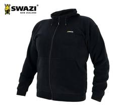 Buy Swazi Rattler Polar Fleece Hooded Jacket Black in NZ New Zealand.