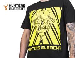 Buy Hunters Element Boonie Vis Tee - Black/Yellow | Size L in NZ New Zealand.