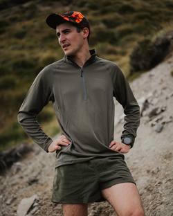 Buy Manitoba Pursuit Longsleeve Cool & Dry Top Olive in NZ New Zealand.