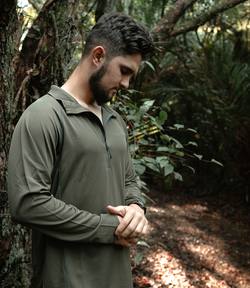Buy Manitoba Pursuit Longsleeve Cool & Dry Top Olive *x2 Combo Deal in NZ New Zealand.