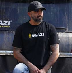 Buy Swazi T-Shirt Black Tee in NZ New Zealand.
