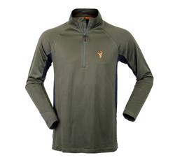 Buy Hunters Element Eclipse Top with 1/2 Zip: Green in NZ New Zealand.