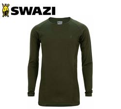 Buy Swazi Hoodoo NuYarn Merino Shirt Olive in NZ New Zealand.