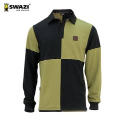 Buy Swazi Rugger Jersey Black/Tussock Harlequin in NZ New Zealand.