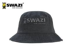 Buy Swazi Bucket Hat Stonewash Black in NZ New Zealand.