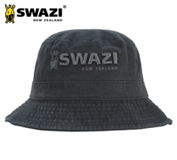 Buy Swazi Bucket Hat Black Medium in NZ New Zealand.