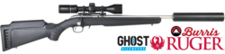 Buy 17 HMR Ruger American Stainless Synthetic with Burris 3-12x42 Scope & Ghost Silencer in NZ New Zealand.
