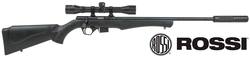 Buy .17 HMR Rossi 8117 with 4x32 Scope & Silencer: Blued/Synthetic in NZ New Zealand.