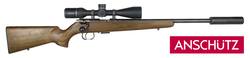 Buy 17HMR Anschutz 1517 Heavy Barrel 18" with Burris Signature HD 3-15x44 Scope & Hushpower Silencer in NZ New Zealand.