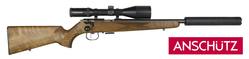 Buy 17HMR Anschutz 1517 G28 18" Heavy Barrel with Schmidt & Bender 3-12x50 Scope & Hushpower Silencer in NZ New Zealand.