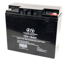 Buy Outdoor Outfitters Spotlight Battery 12V 18AH Rechargeable in NZ New Zealand.