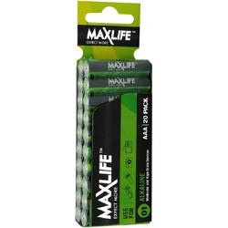 Buy Maxlife Batteries AAA 20 Pack in NZ New Zealand.